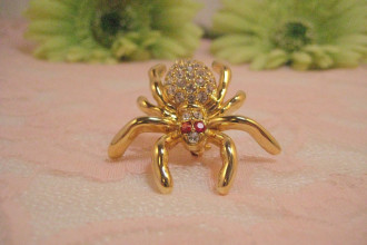 Faberge Black Widow Brooch Worth , 7 Faberge Black Widow Spider Brooch In Spider Category