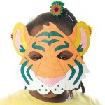 Rainforest Animal Colour in Masks , 6 Rainforest Animal Masks In Animal Category