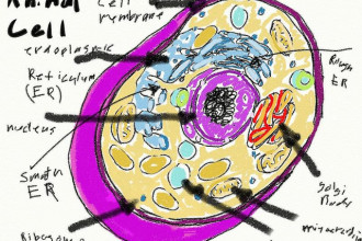 Animal Cell Coloring Picture , 5 Animal Cell Drawing In Cell Category