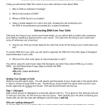 DNA extraction worksheet , 6 Why Is Dna Extraction Important In Genetics Category