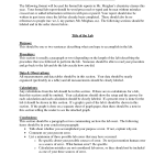 Formal Lab Reports for Chemistry , 7 Formal Lab Report Template In Scientific data Category