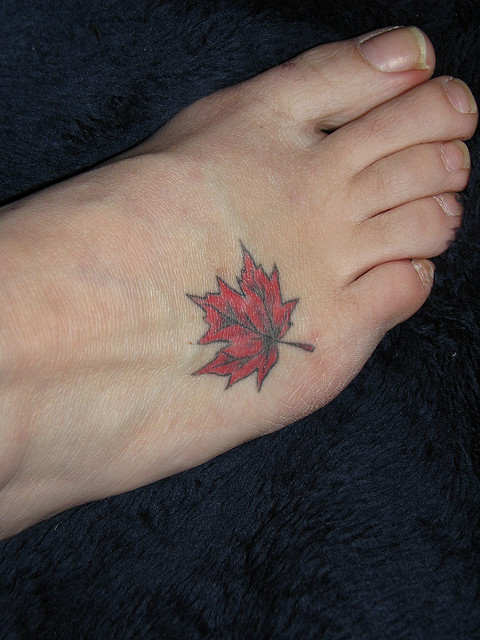 Human , 6 Maple Leaf Tattoos : Maple Leaf Tattoo