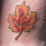 cool maple leaf tattoo , 6 Maple Leaf Tattoos In Human Category