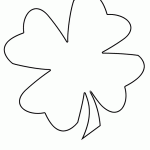 four leaf clover template , 6 Leaf Printable Template In Plants Category
