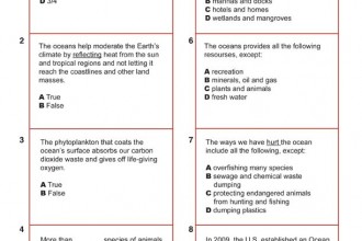 Quiz Ocean Ecology , 7 Ecology Quiz In Scientific data Category
