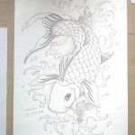 Koi fish , 8 Good Koi Fish Drawings In pisces Category