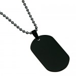 Black Color Oval Dog Tag , 8 Amazing Personalized Dog Tags With Pictures In Dog Category