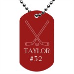 Hockey Gifts , 6 Unique Engraved Picture Dog Tags In Dog Category