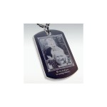 Photo Engraved Stainless , 6 Unique Engraved Picture Dog Tags In Dog Category