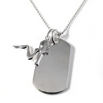 Trucker Girl Dog Tag Sterling Silver , 7 Gorgeous Dog Tag Picture Engraving In Dog Category